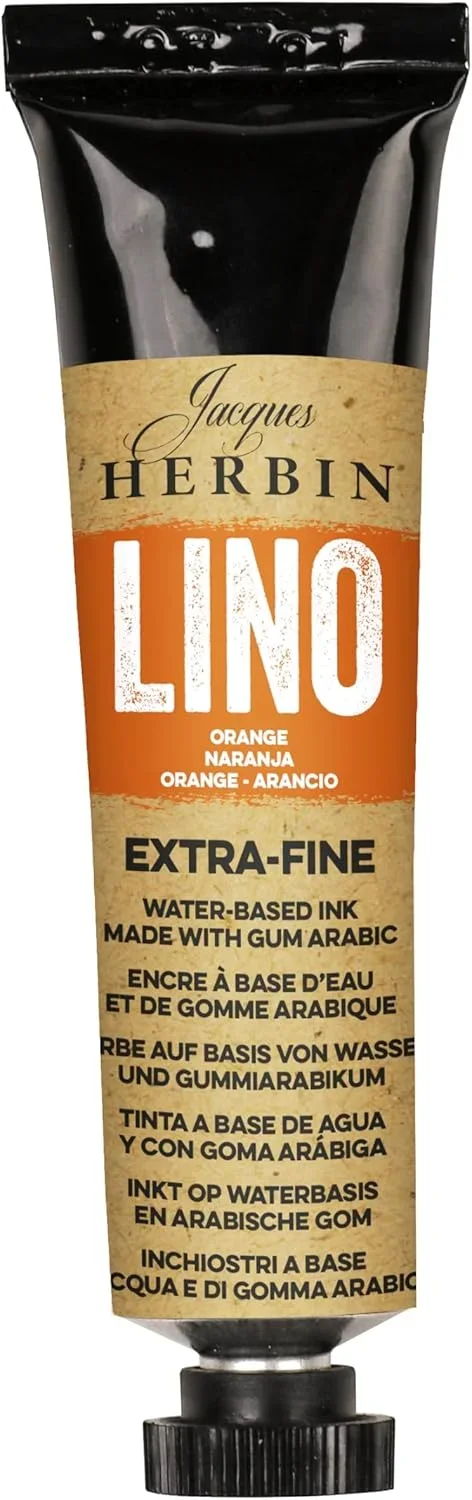 J.Herbin Extrafeine Linolfarbe, Tube 35ml - Orange