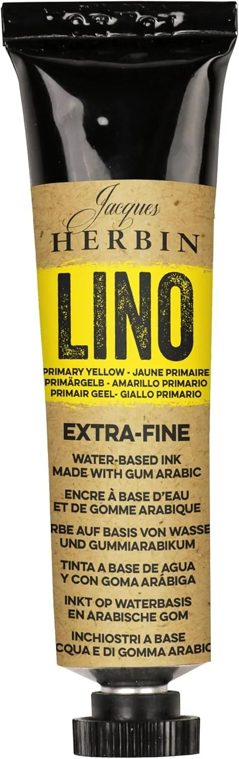 J.Herbin Extrafeine Linolfarbe, Tube 35ml - Primärgelb